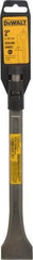 DeWALT - 2" Head Width, 12" OAL, 21/32" Shank Diam, Scaling Chisel - Spline Drive, Spline Shank, Steel - Strong Tooling