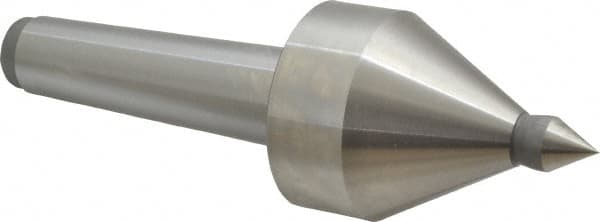 Royal Products - MT4 Taper Shank, 2-1/2" Head Diam 5,000 & 5,685 Lb Capacity Live Center - 4,000 Max RPM, 2.6" Head Length, 5/8" Point Diam, 15/16" Point Len, 685 Lb Max Workpc, 7-15/16" OAL, 5/8" Tip Diam, Long Point - Strong Tooling