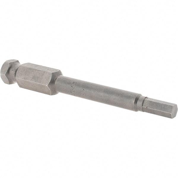 Apex - 7/32" Hex Bit - 7/16" Hex Drive, 3-1/2" OAL - Strong Tooling