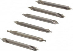 Keo - 5 Piece, #0 to 5/0, Plain Edge, High Speed Steel Combo Drill & Countersink Set - 60° Incl Angle - Strong Tooling