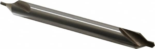 Interstate - #4-1/2 Plain Cut 60° Incl Angle High Speed Steel Combo Drill & Countersink - Strong Tooling