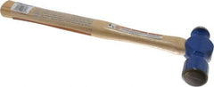 Vaughan Bushnell - 1-1/2 Lb Head Ball Pein Hammer - Hickory Handle, 15-1/4" OAL - Strong Tooling