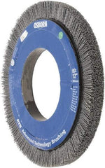 Osborn - 12" OD, 5-1/4" Arbor Hole, Crimped Nylon Wheel Brush - 1" Face Width, 1-1/4" Trim Length, 0.035" Filament Diam, 1,800 RPM - Strong Tooling