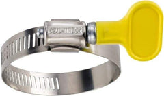 IDEAL TRIDON - SAE Size 4, 5/16 to 5/8" Diam, Stainless Steel Turn-Key Worm Drive Clamp - 5/16" Wide, Material Grade 201, Series 5Y - Strong Tooling