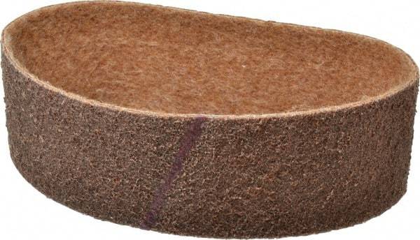 Brite Star - 3" Wide x 24" OAL, Aluminum Oxide Abrasive Belt - Aluminum Oxide, Coarse, Nonwoven, Series SC-BS - Strong Tooling