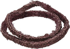 Brite Star - 1/4" Wide x 18" OAL, Aluminum Oxide Abrasive Belt - Aluminum Oxide, Medium, Nonwoven, Series SC-BS - Strong Tooling