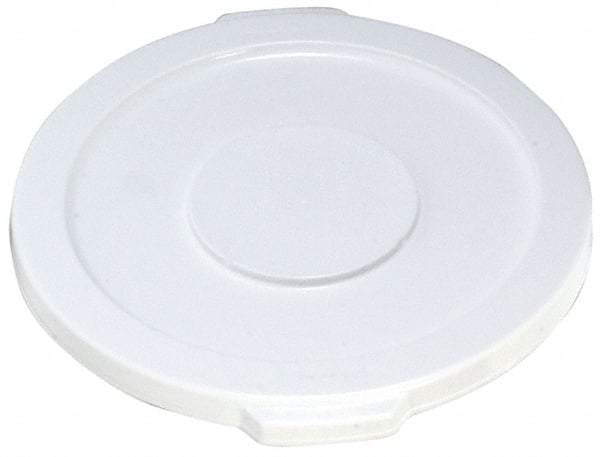 Rubbermaid - Round Lid for Use with 10 Gal Round Trash Cans - White, Polyethylene, For 2632 Brute Trash Cans - Strong Tooling