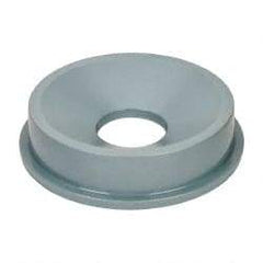 Rubbermaid - Round Lid for Use with 32 Gal Round Trash Cans - Gray, Polyethylene, For 2632 Brute Trash Cans - Strong Tooling