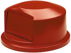 Rubbermaid - Round Lid for Use with 44 Gal Round Trash Cans - Red, Polyethylene, For 2643 Brute Trash Cans - Strong Tooling