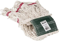 Rubbermaid - 5" Green Head Band, Medium Blended Fiber Loop End Mop Head - 4 Ply, Use for General Purpose - Strong Tooling