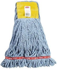 Rubbermaid - 5" Yellow Head Band, Small Blended Fiber Loop End Mop Head - 4 Ply, Use for General Purpose - Strong Tooling