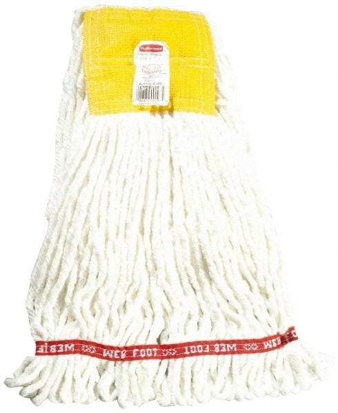 Rubbermaid - 5" Yellow Head Band, Small Blended Fiber Loop End Mop Head - 4 Ply, Use for General Purpose - Strong Tooling