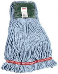 Rubbermaid - 5" Green Head Band, Medium Blended Fiber Loop End Mop Head - 4 Ply, Use for General Purpose - Strong Tooling