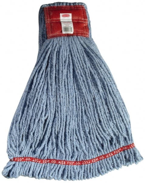 Rubbermaid - 5" Red Head Band, Large Blended Fiber Loop End Mop Head - 4 Ply, Use for General Purpose - Strong Tooling