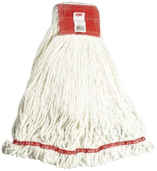 Rubbermaid - 5" Red Head Band, Large Blended Fiber Loop End Mop Head - 4 Ply, Use for General Purpose - Strong Tooling