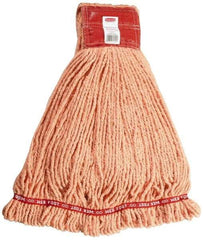 Rubbermaid - 5" Red Head Band, Large Blended Fiber Loop End Mop Head - 4 Ply, Use for General Purpose - Strong Tooling