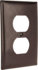 Pass & Seymour - 1 Gang, 4-11/16 Inch Long x 2-15/16 Inch Wide, Standard Outlet Wall Plate - Duplex Outlet, Brown, Nylon - Strong Tooling