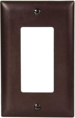 Pass & Seymour - 3 Gang, 4-1/2 Inch Long x 6.563 Inch Wide, Standard Switch Plate - Decorator Switch, Light Almond, Nylon - Strong Tooling