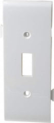 Pass & Seymour - 1 Gang, 4.9062 Inch Long x 1-13/16 Inch Wide, Sectional Switch Plate - Toggle Switch Center Panel, White, Nylon - Strong Tooling