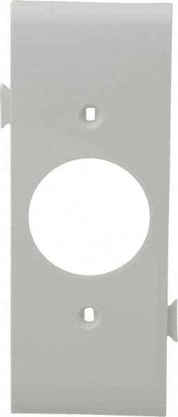 Pass & Seymour - 1 Gang, 4.9062 Inch Long x 1-13/16 Inch Wide, Sectional Wall Plate - Single Outlet Center Panel, White, Nylon - Strong Tooling