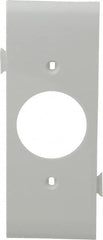 Pass & Seymour - 1 Gang, 4.9062 Inch Long x 1-13/16 Inch Wide, Sectional Wall Plate - Single Outlet Center Panel, White, Nylon - Strong Tooling