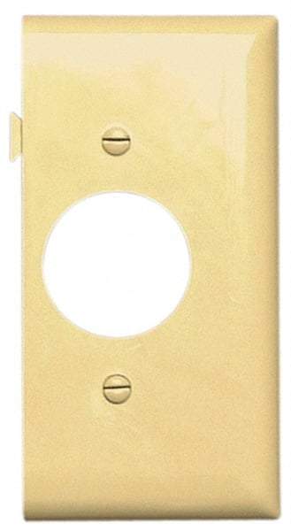 Pass & Seymour - 1 Gang, 4.9062 Inch Long x 2.4687 Inch Wide, Sectional Wall Plate - Single Outlet End Panel, White, Nylon - Strong Tooling