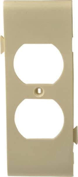 Pass & Seymour - 1 Gang, 4.9062 Inch Long x 1-13/16 Inch Wide, Sectional Wall Plate - Duplex Outlet Center Panel, Ivory, Nylon - Strong Tooling