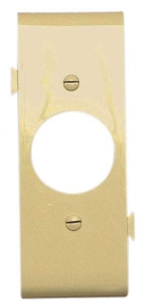 Pass & Seymour - 1 Gang, 4.9062 Inch Long x 1-13/16 Inch Wide, Sectional Wall Plate - Single Outlet Center Panel, Ivory, Nylon - Strong Tooling