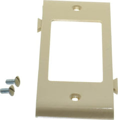 Pass & Seymour - 1 Gang, 4.9062 Inch Long x 1-13/16 Inch Wide, Sectional Switch Plate - Decorator Switch Center Panel, Ivory, Nylon - Strong Tooling