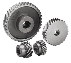 Boston Gear - 10 Pitch, 4" Pitch Diam, 4.141" OD, 40 Tooth Helical Gear - 7/8" Face Width, 3/4" Bore Diam, 14.5° Pressure Angle, Steel - Strong Tooling