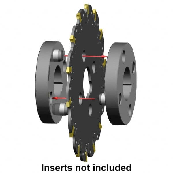 Kennametal - Arbor Hole Connection, 0.1575" Cutting Width, 1.378" Depth of Cut, 125mm Cutter Diam, 1.2598" Hole Diam, 11 Tooth Indexable Slotting Cutter - KVNS Toolholder, 3.900 Insert - Strong Tooling