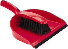 PRO-SOURCE - 9" Wide Handheld Dustpan with Brush - Plastic Body, 5" Plastic Handle - Strong Tooling