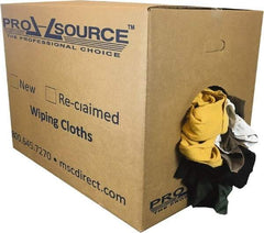 PRO-SOURCE - Reclaimed Rags - Assorted Colors, Fleece and Sweatshirt, Low Lint, Box - Strong Tooling