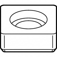 Kennametal - 7.52mm Inscribed Circle, Square Turning Shim for Indexables - 0.19" Thick, SKSN Shim Style - Strong Tooling