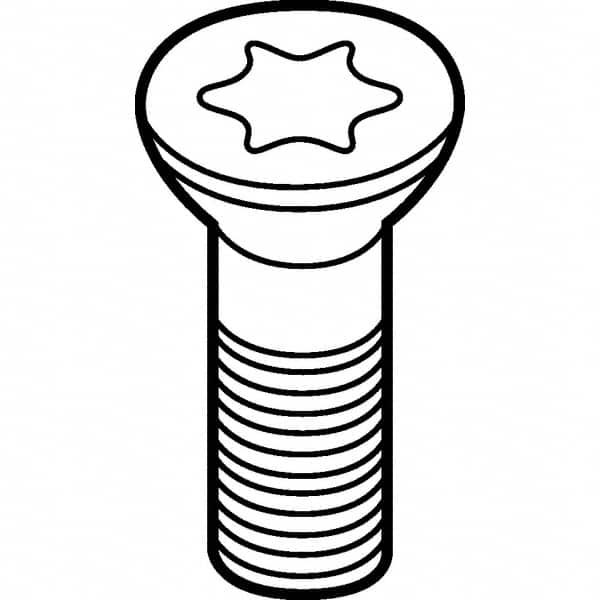 Kennametal - Torx Cap Screw for Indexable Roughing - M4 Thread, For Use with Inserts - Strong Tooling