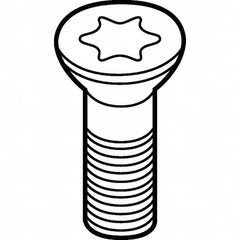 Kennametal - Torx Cap Screw for Indexable Milling - M2.5x0.45 Thread, For Use with Inserts - Strong Tooling