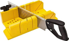 Stanley - 22.5°, 45°, 60°, 90° Miter Saw Miter Box & Saw - 4-1/4" Box Width x 18-1/4" Box Length - Strong Tooling