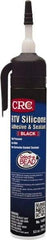 CRC - 8 oz Tube Black RTV Silicone Gasket Sealant - -30 to 450°F Operating Temp, 24 hr Full Cure Time - Strong Tooling