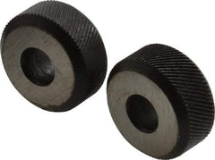 Value Collection - 1/4 Inch Face Width, 3/4 Inch Diameter, High Speed Steel Knurl Wheel Set - 1/4 Inch Hole Diameter, Beveled Face Knurl, Left and Right Hand Diagonal Pattern, Form - Exact Industrial Supply