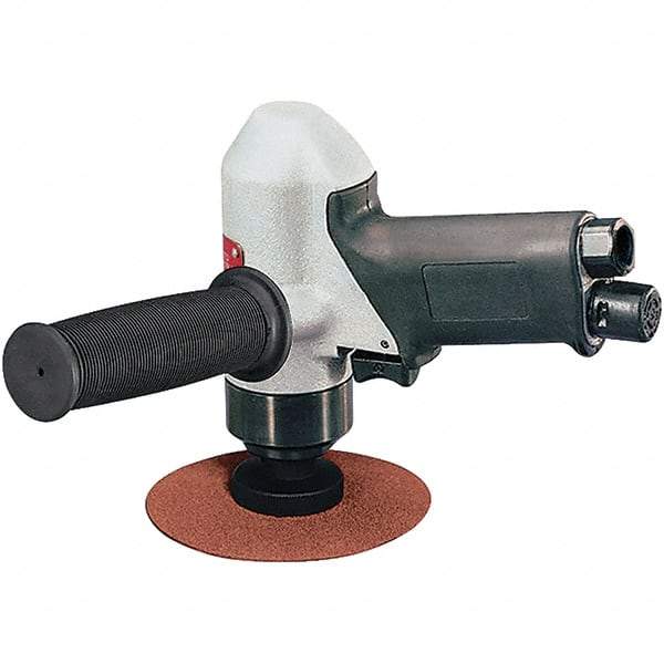 Dynabrade - 4-1/2 to 5" Disc, 11,000 RPM, Pneumatic Handheld Disc Sander - 32 CFM, 1/4 NPT Inlet, 0.7 hp, 90 psi - Strong Tooling