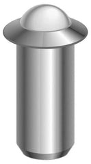 Gibraltar - 0.0394" Body Length x 3/16" Body Diam, 2 Lb Init to 5 Lb Final End Force, Stainless Steel Press Fit Ball Plunger - 5/32" Ball Diam, 0.058" Max Ball Reach, 0.04" Flange Thickness - Strong Tooling