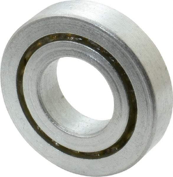 Value Collection - 3/4" Bore Diam, 1-5/8" OD, Open Unground Full Complement Radial Ball Bearing - 3/8" Wide, 1 Row, Round Bore, 825 Lb Dynamic Capacity - Strong Tooling