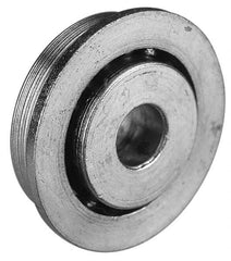 Value Collection - 1/2" Bore Diam, 1-1/2" OD, Open Unground Full Complement Radial Ball Bearing - With Flange, 1 Row, Round Bore, 769 Lb Dynamic Capacity - Strong Tooling