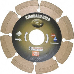 Core Cut - 4" Diam, 20mm Arbor Hole Diam, Wet & Dry Cut Saw Blade - Diamond-Tipped, Standard Round Arbor - Strong Tooling