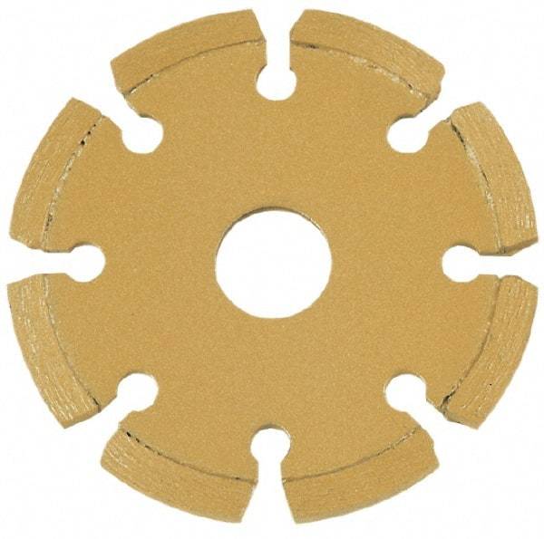 Core Cut - 4-1/2" Diam, 20mm Arbor Hole Diam, Wet & Dry Cut Saw Blade - Diamond-Tipped, Standard Round Arbor - Strong Tooling