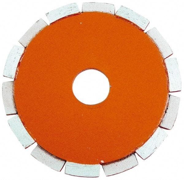 Core Cut - 4-1/2" Diam, 20mm Arbor Hole Diam, Wet & Dry Cut Saw Blade - Diamond-Tipped, Standard Round Arbor - Strong Tooling