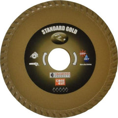 Core Cut - 4-1/2" Diam, 20mm Arbor Hole Diam, Wet & Dry Cut Saw Blade - Diamond-Tipped, Diamond Arbor - Strong Tooling