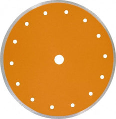 Core Cut - 7" Diam, 5/8" Arbor Hole Diam, Wet & Dry Cut Saw Blade - Diamond-Tipped, Standard Round Arbor - Strong Tooling