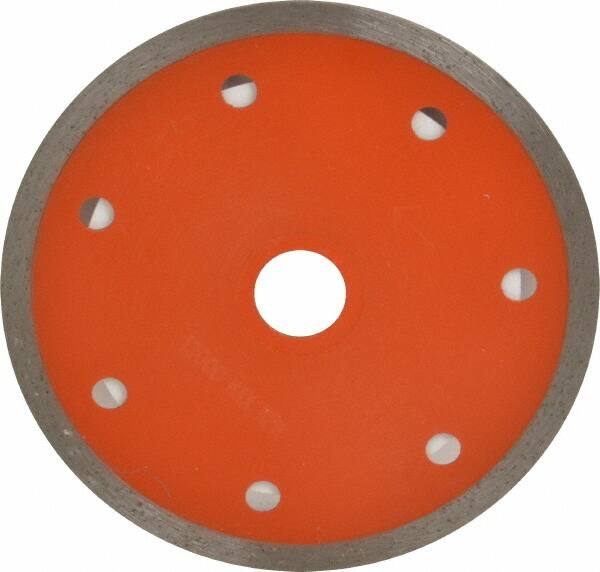 Core Cut - 4" Diam, 5/8" Arbor Hole Diam, Wet & Dry Cut Saw Blade - Diamond-Tipped, Standard Round Arbor - Strong Tooling