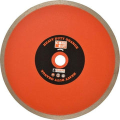 Core Cut - 7" Diam, 5/8" Arbor Hole Diam, Wet & Dry Cut Saw Blade - Diamond-Tipped, Standard Round Arbor - Strong Tooling